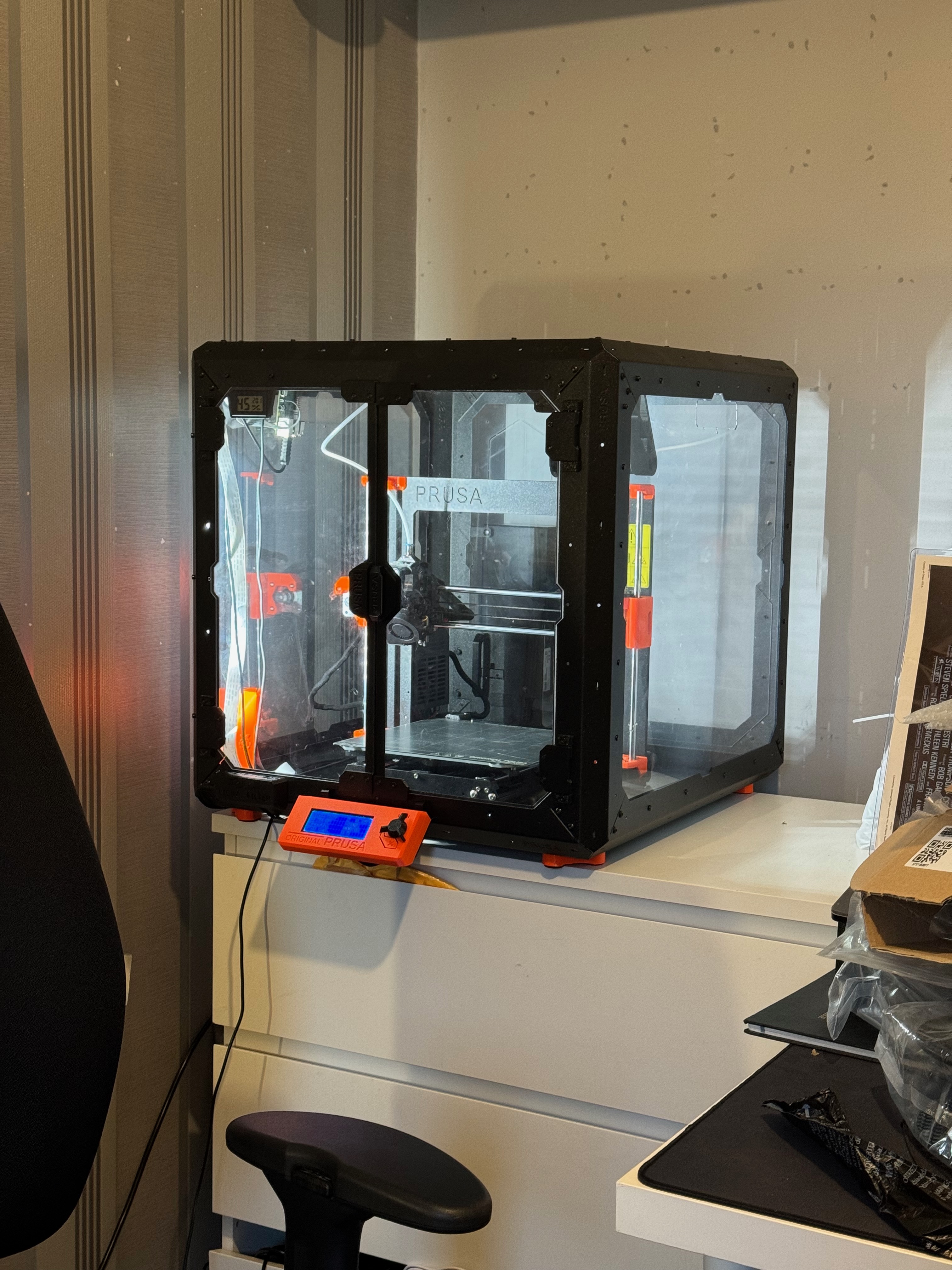 3D Printer back in the corner